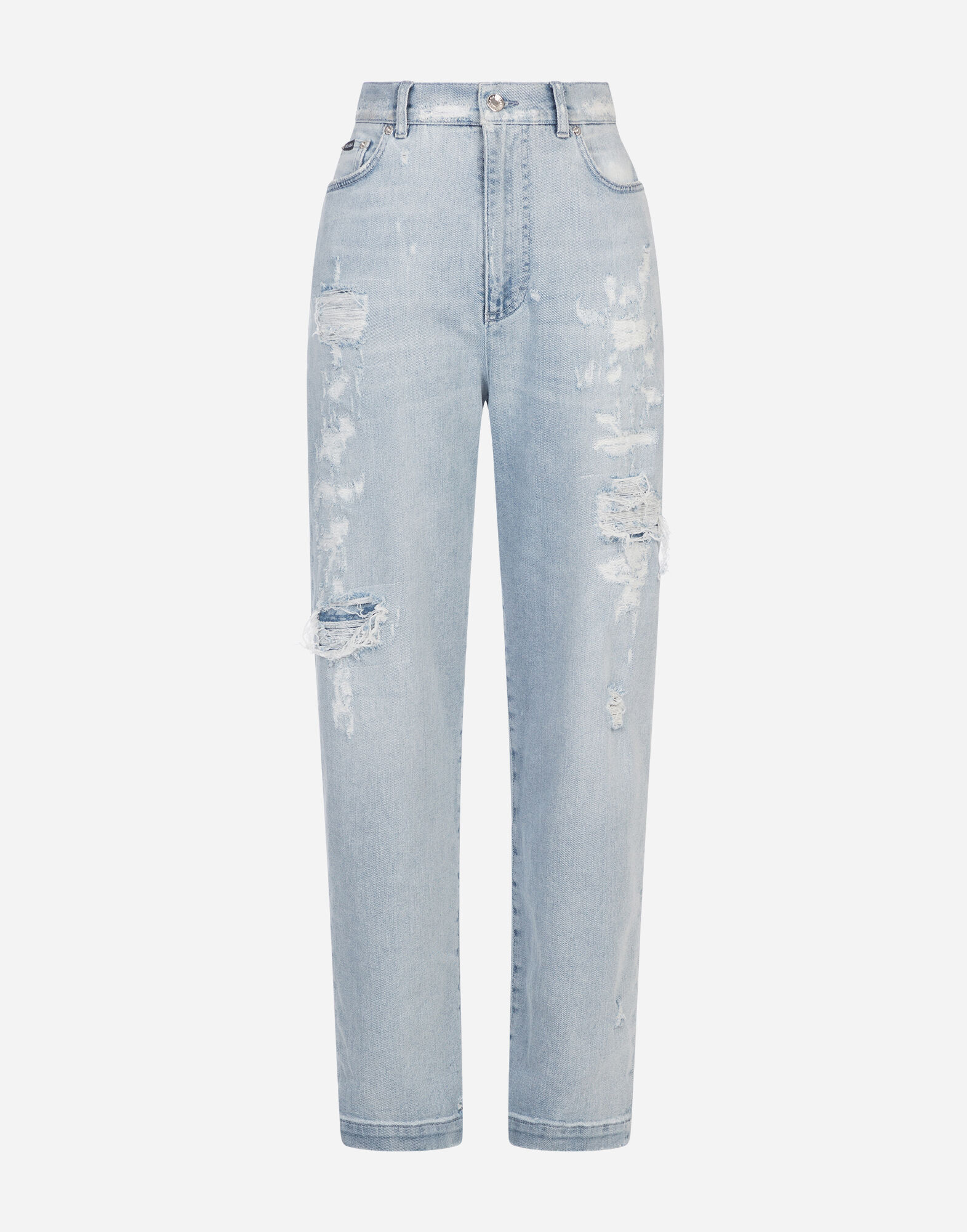 【関税＆送料込み】Dolce & Gabbana 'Amber' Light Blue Jeans Dolce & Gabbana - Light Blue DG Vibe Denim Jeans