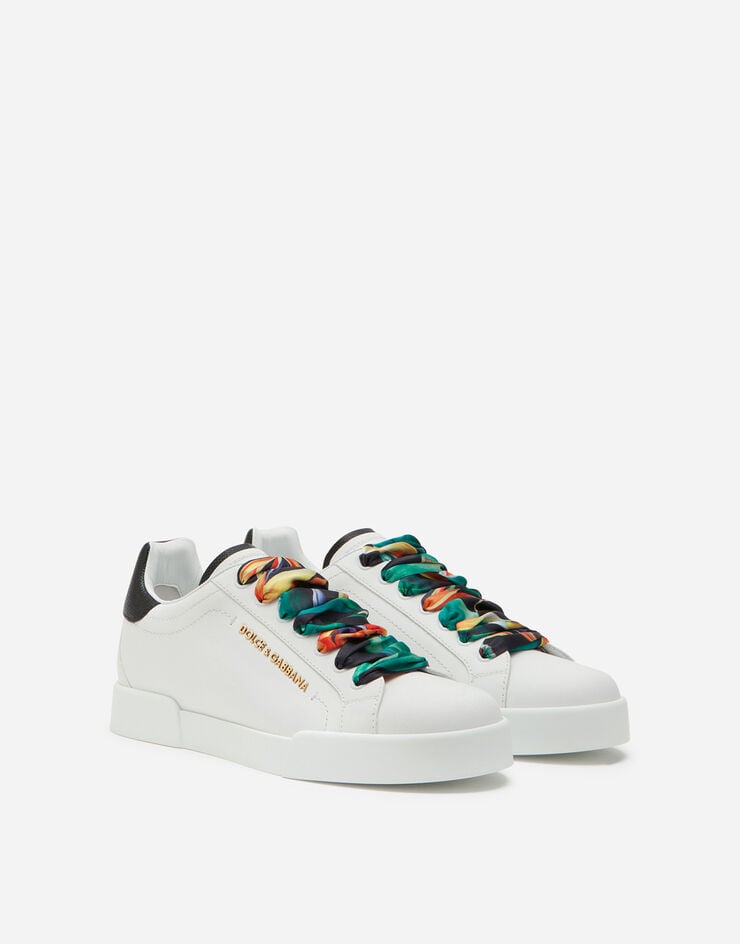 Portofino Melt Sneakers in Printed Nappa Calfskin - Red or Purple main image 0