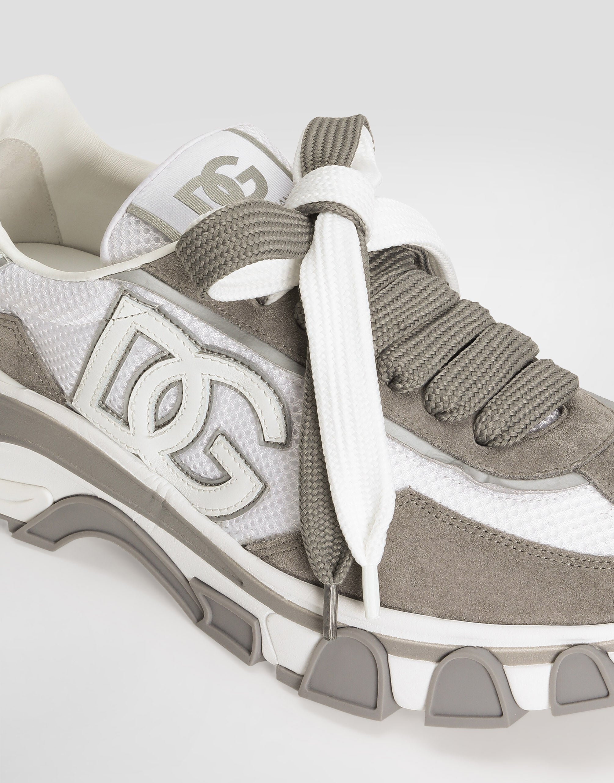 DG country road nylon and leather sneakers