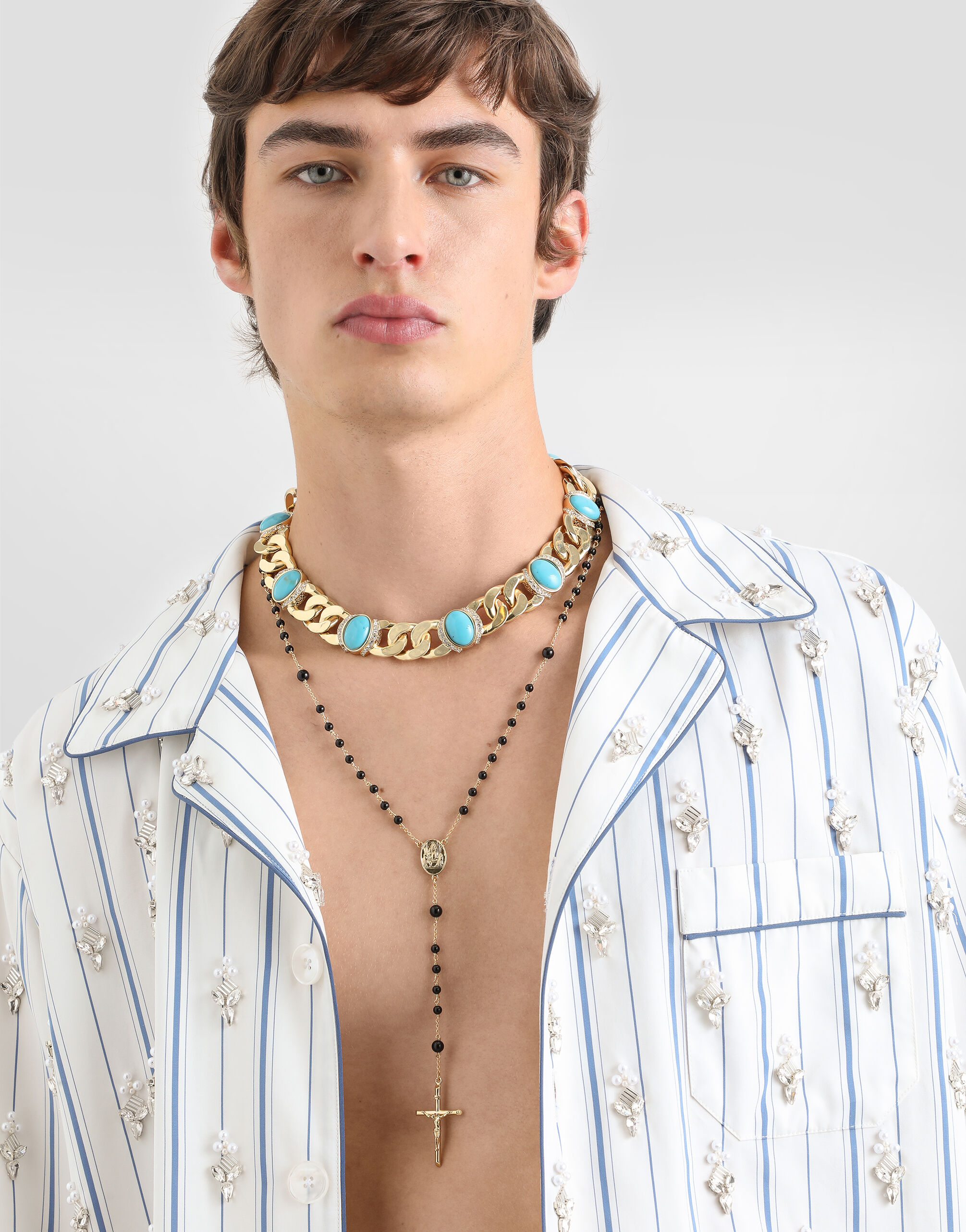 Maxi necklace in Gold for Men | Dolce&Gabbana® US
