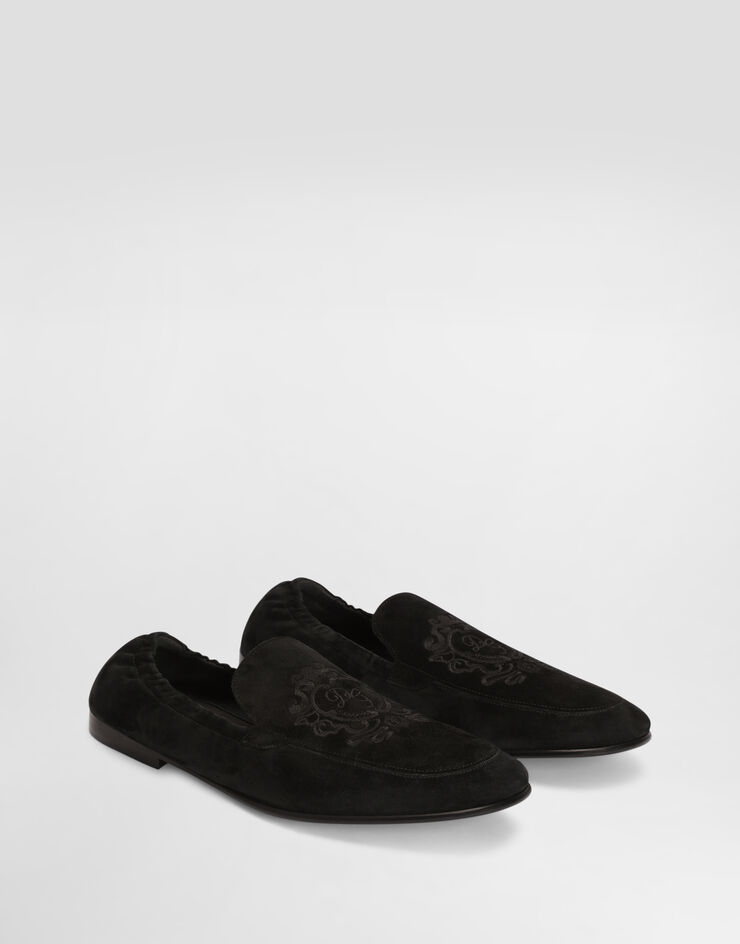 Dolce & Gabbana Calfskin slippers Black A50775A0685