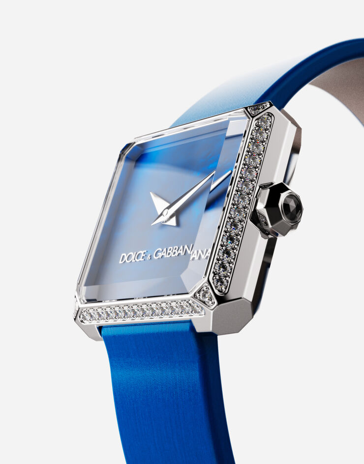 Dolce & Gabbana Reloj Sofia en acero con diamantes incoloros Azul WWJC2SXCMDT