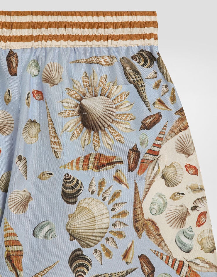 Dolce & Gabbana Shell-print twill bermuda shorts Multicolor L43Q54HI1ZB