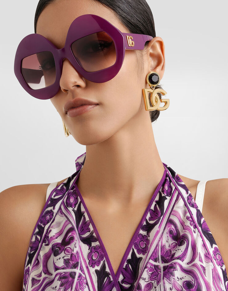 Dolce & Gabbana Pendientes de clip con logotipo Gold WER6M2W1111