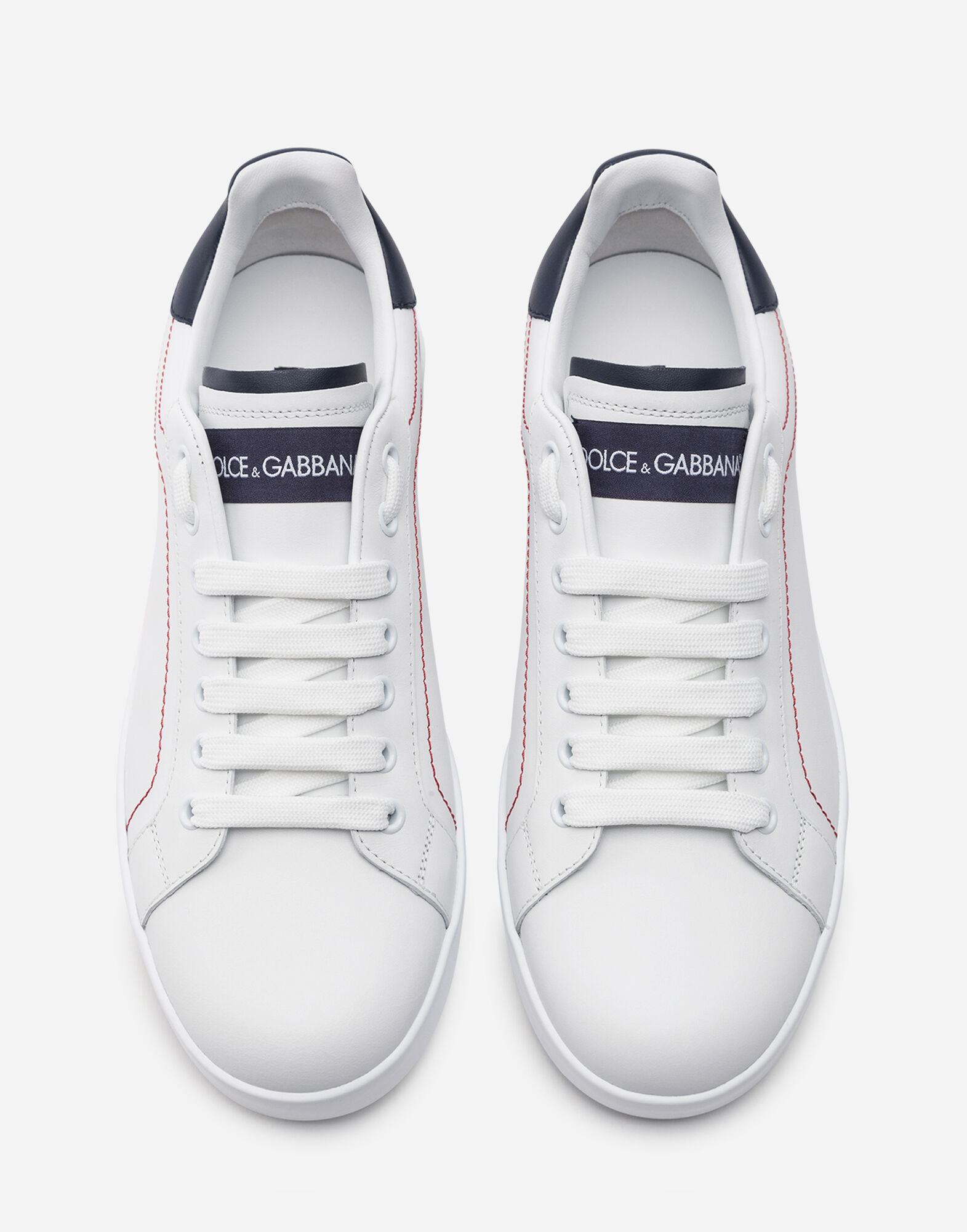 ポルトフィーノ スニーカー カーフスキン＆エナメル Dolce & Gabbana ポルトフィーノ スニーカー | ブラック