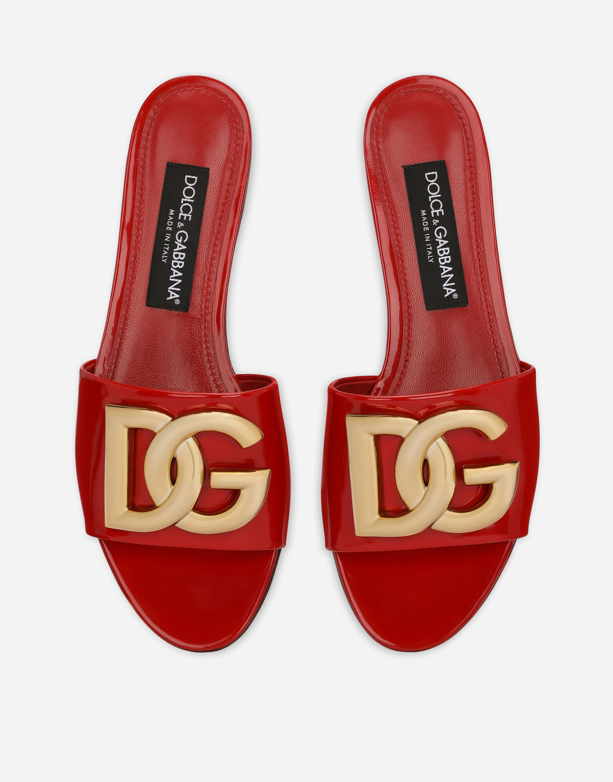 CIABATTA FLAT in Red for for Women Dolce Gabbana