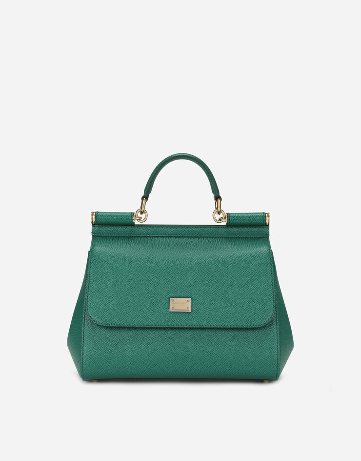 Dolce & Gabbana Sac à main Sicily grand format Vert BB6002A1001