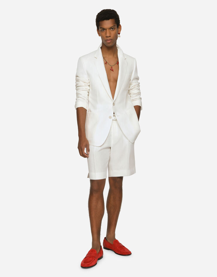 Dolce & Gabbana Linen shorts White GW0MATFU4LF