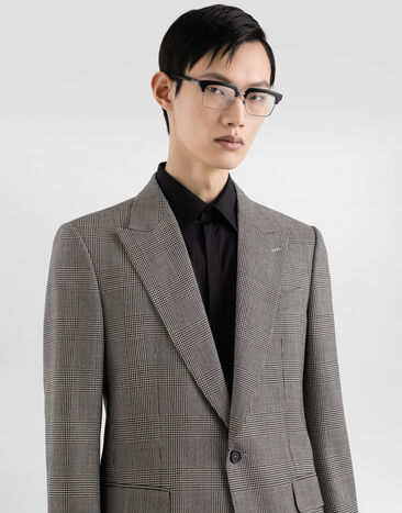 Dolce & Gabbana Glen plaid single-breasted sicilia light jacket Multicolor G2TV4TFQ2MZ