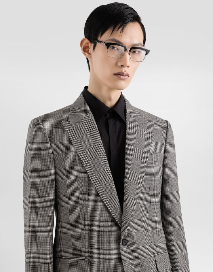 Dolce & Gabbana Glen plaid single-breasted sicilia light jacket Multicolor G2TV4TFQ2MZ