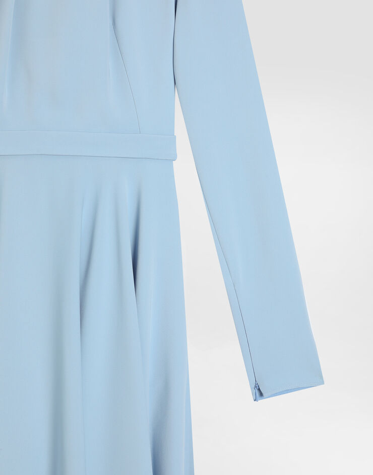 Dolce & Gabbana Abito in cady strutturato Azzurro F60HMTFUIAH