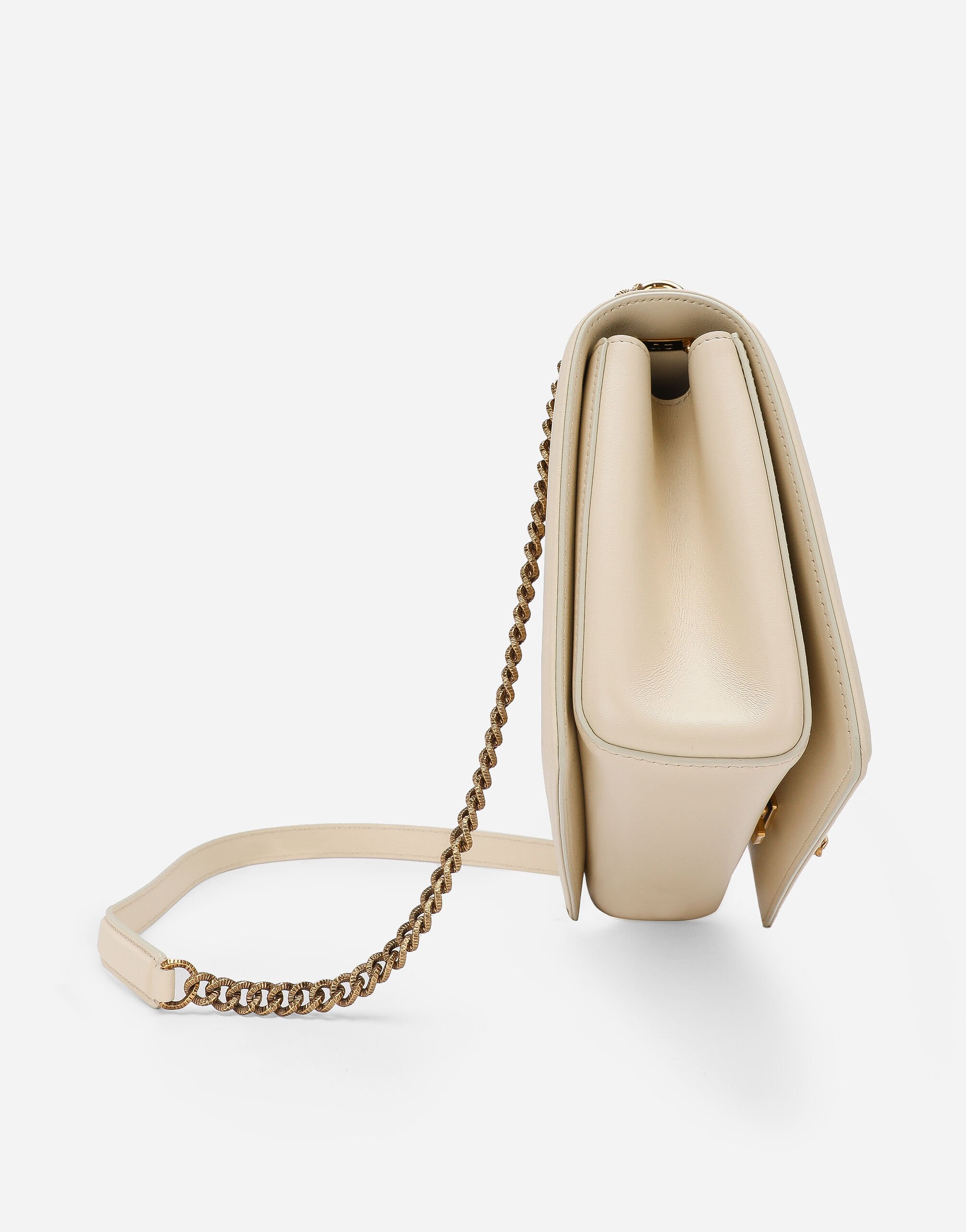 ショルダーバッグ・ポシェット DOLCE & GABBANA Ivory Nappa Leather Devotion Shoulder Bag Medium Devotion shoulder bag in Cream for Women
