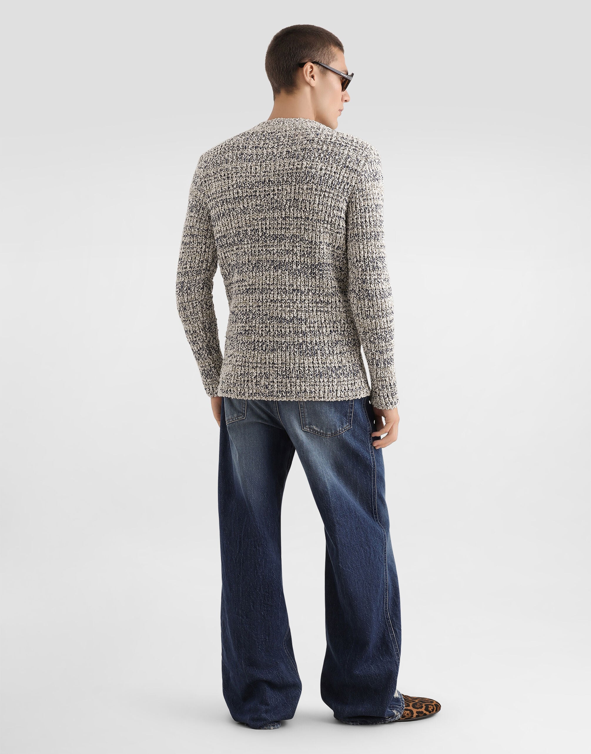 Multicolorのメンズ イングリッシュ リブ ニット プルオーバー