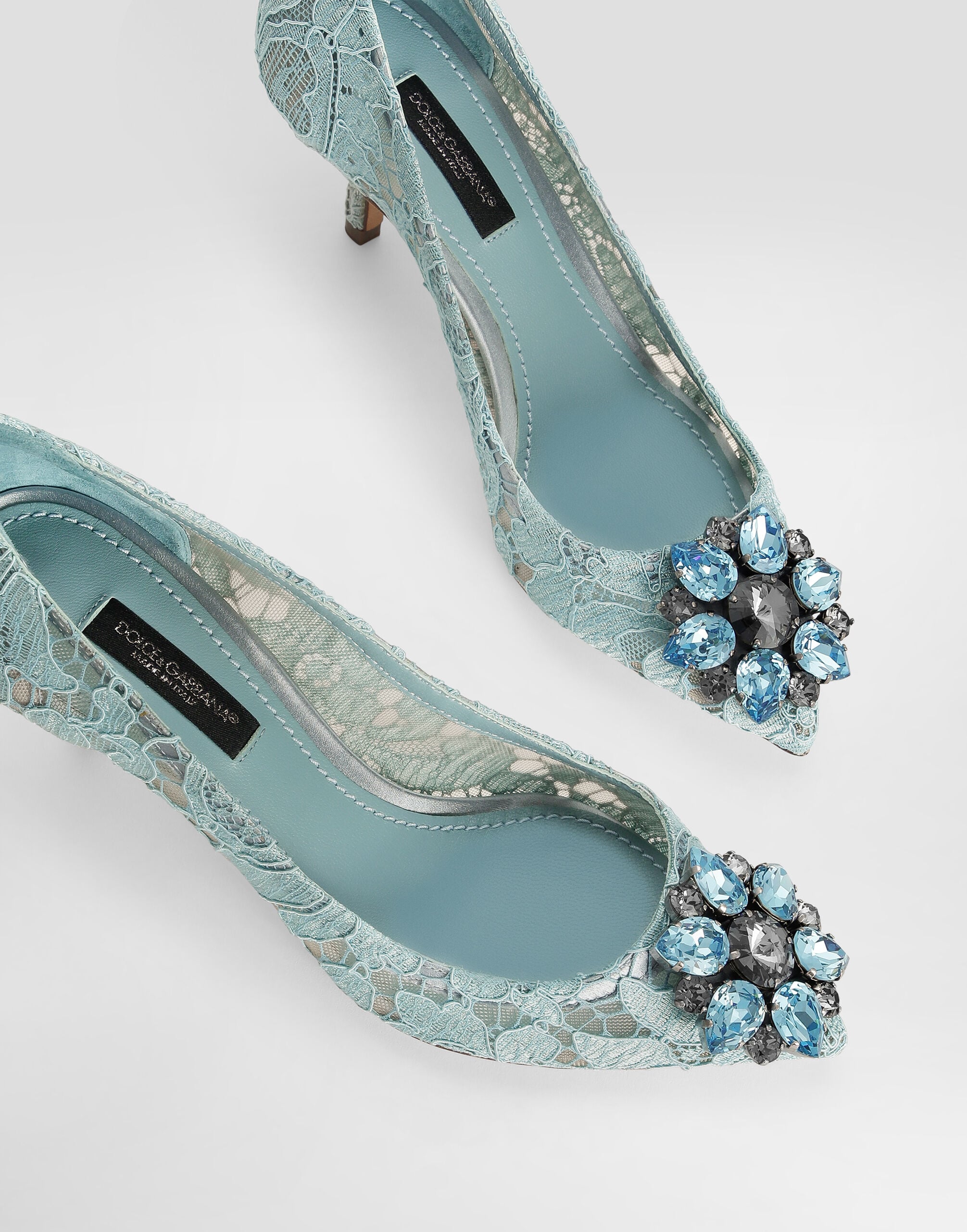 Pump In Taormina Lace With Crystals - Women | Dolce&Gabbana