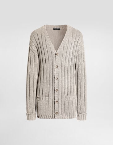 Dolce & Gabbana Cotton-blend cardigan Beige GXVG0TJGMHJ
