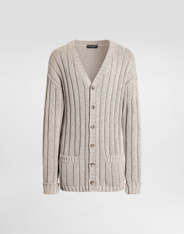 Dolce & Gabbana Cotton-blend cardigan Beige GXVG0TJGMHJ