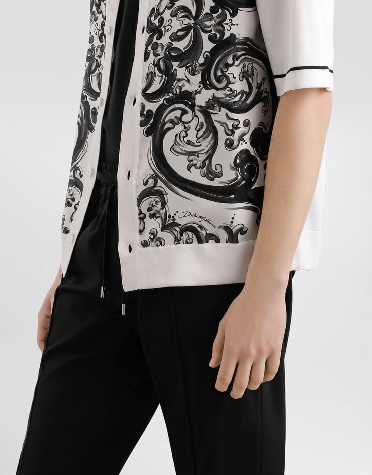 Dolce & Gabbana Majolica-print oversized silk and cotton shirt Multicolor GXV90TJBSJL