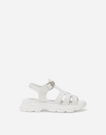 Dolce & Gabbana Rubberized calfskin sandals Pink DA5195A4659