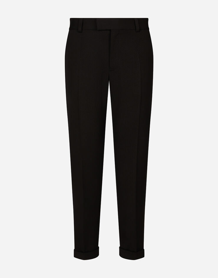 Dolce & Gabbana Tailored gabardine pants Black GP09TTFURNV