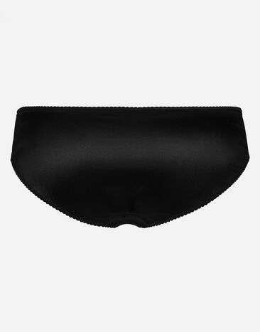 Dolce & Gabbana Satin panties Black O2B23TONO13