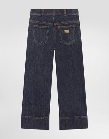 Dolce & Gabbana Pantalon palazzo en denim  Multicolor L53P49LDD34