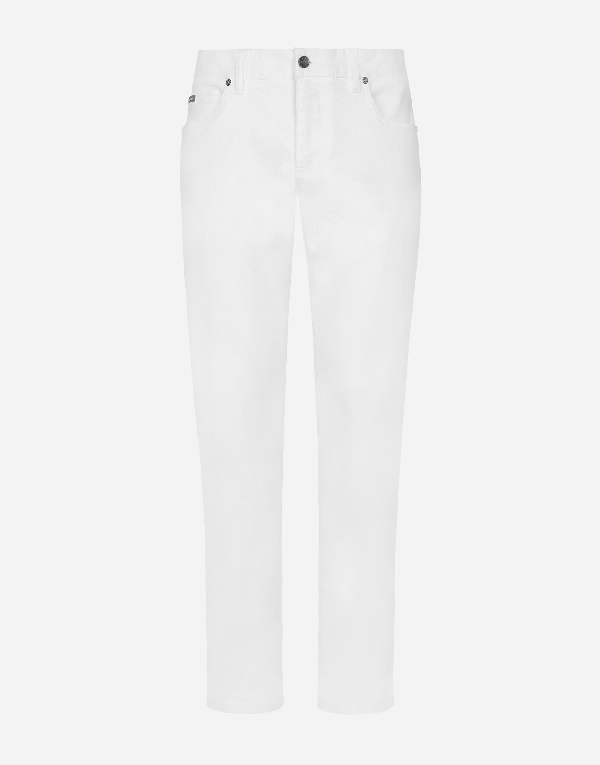 Dolce & Gabbana White regular stretch jeans Multicolor G5JC8DG8GW6