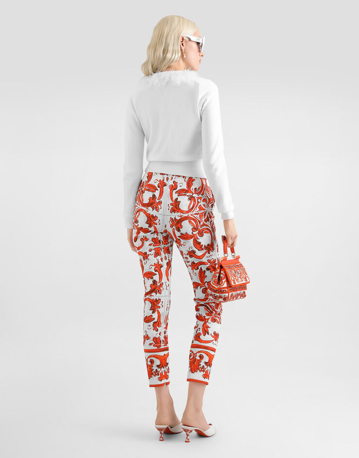 Dolce & Gabbana Majolica-print brocade trousers Multicolor FTDBSTGDDRF