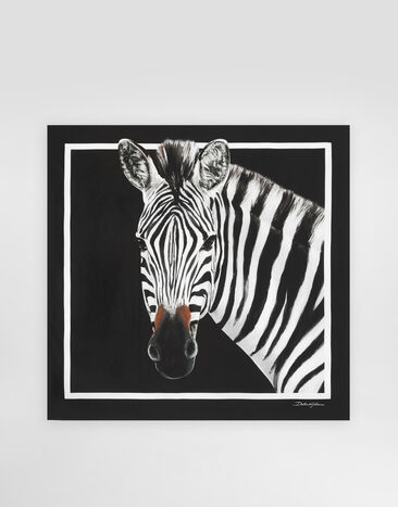 Dolce & Gabbana Zebra-print twill scarf (70 x 70) Multicolor FN092RGDAOU