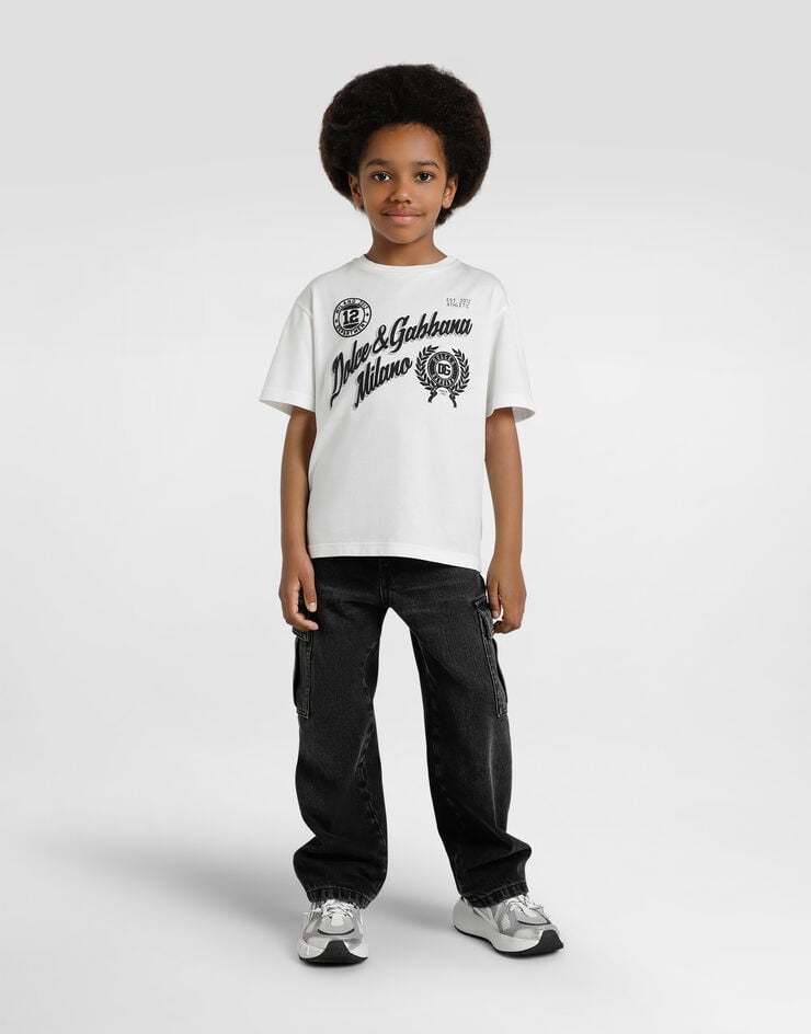 Dolce & Gabbana T-shirt with DG print White L4JTHVG7PGQ
