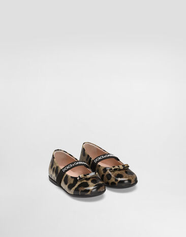 Dolce & Gabbana Ballet flats in printed shiny calfskin Print D20093AM568