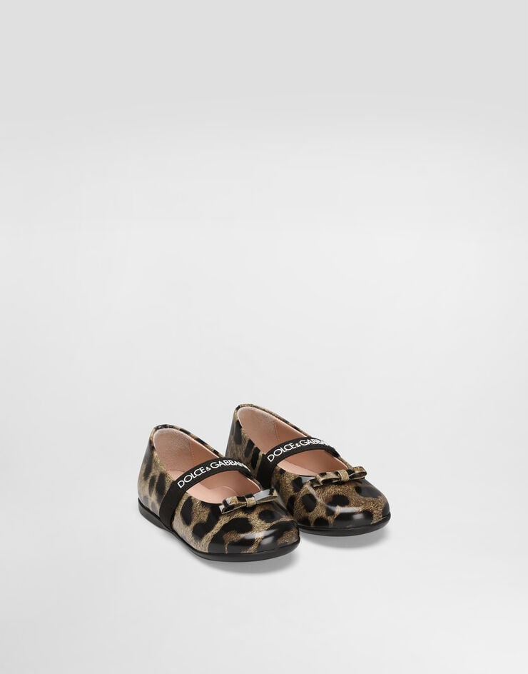 Dolce & Gabbana Ballet flats in printed shiny calfskin Print D20093AM568