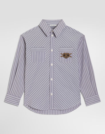 Dolce & Gabbana Striped poplin shirt Multicolor L45S13FR532