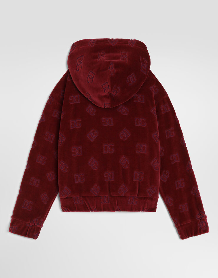 Dolce & Gabbana Logo jacquard jersey sweatshirt Dolce & Gabbana Logo jacquard jersey sweatshirt Red L5JWDLFJ7DL