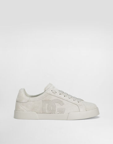 Dolce & Gabbana Calfskin Strobel Portofino Light sneakers Silver CS2324A9T67