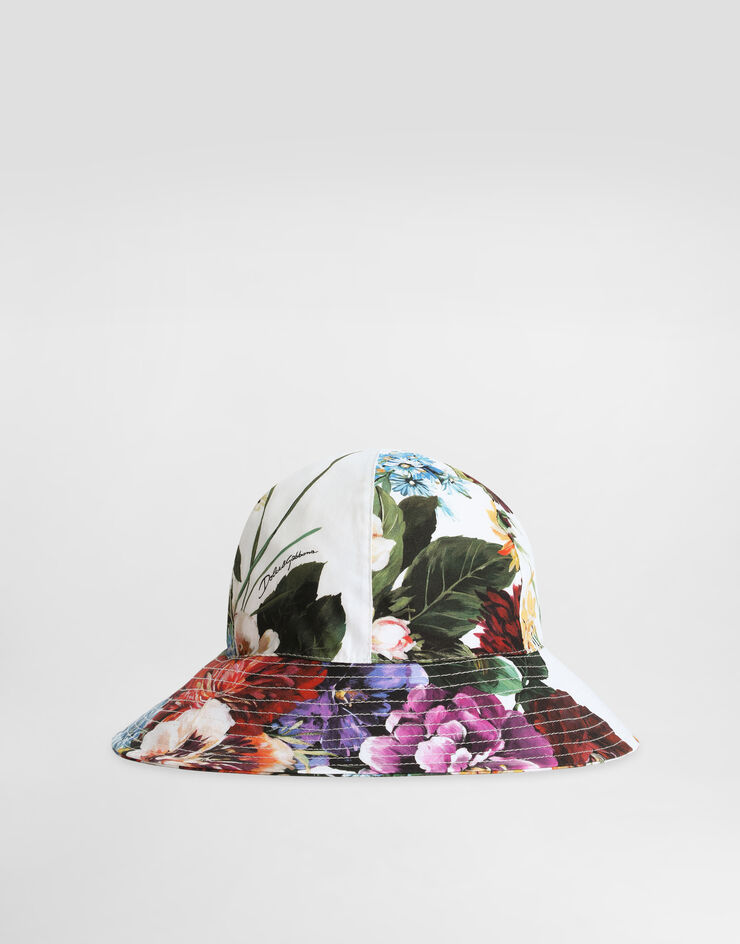 Dolce & Gabbana Flower-print poplin hat Print LB4H48HS5TV