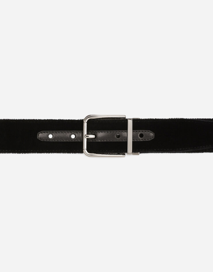 Dolce & Gabbana Velvet belt Black BC4217A6808