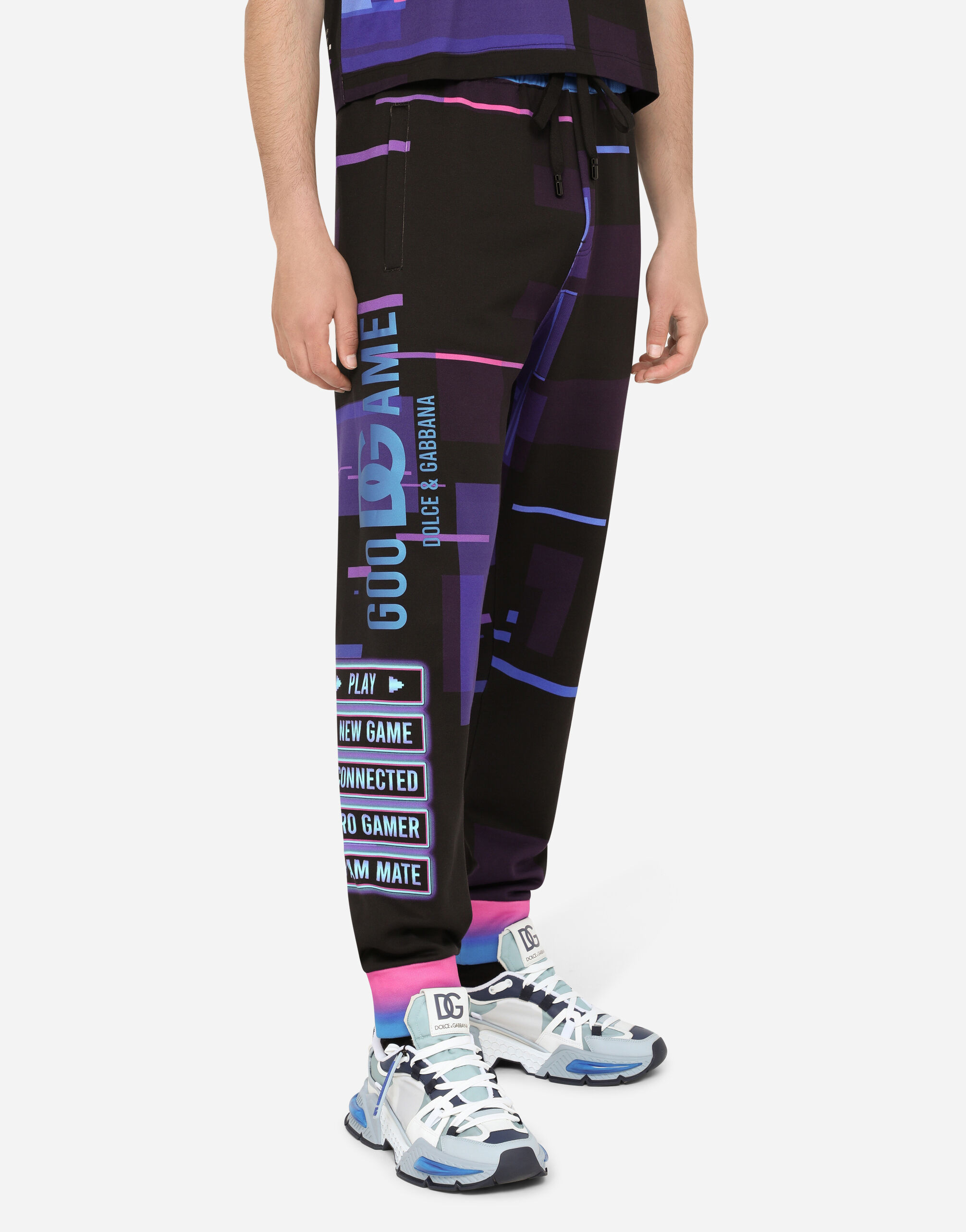 Jersey jogging pants with GooDGame print in Multicolor for Men