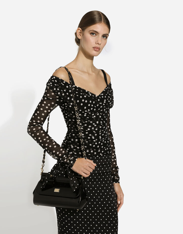 Dolce & Gabbana Borsa a mano Sicily allungata Nero BB7652B1471