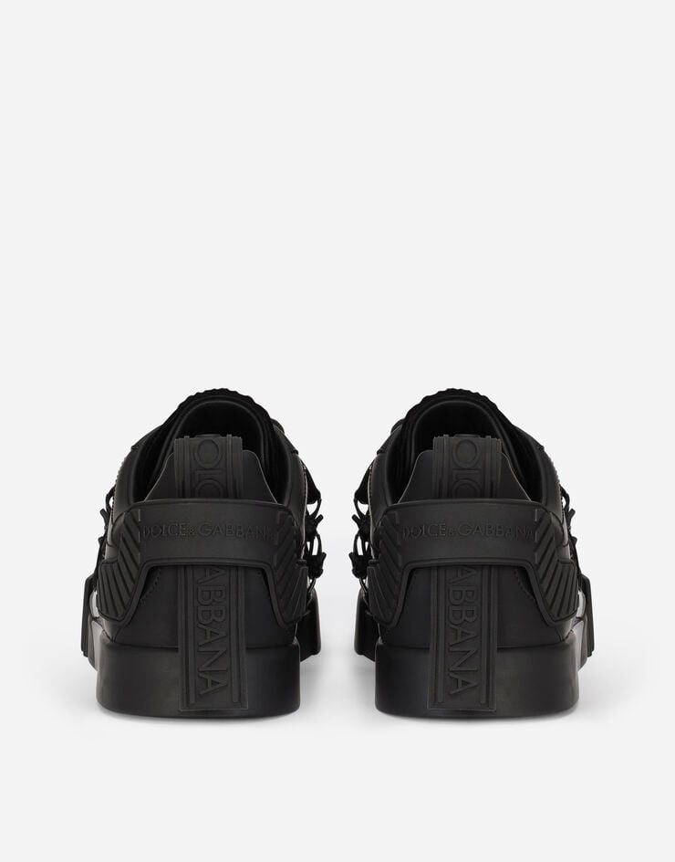 Dolce & Gabbana Portofino sneakers in calfskin and patent leather Multicolor CS1783AJ986
