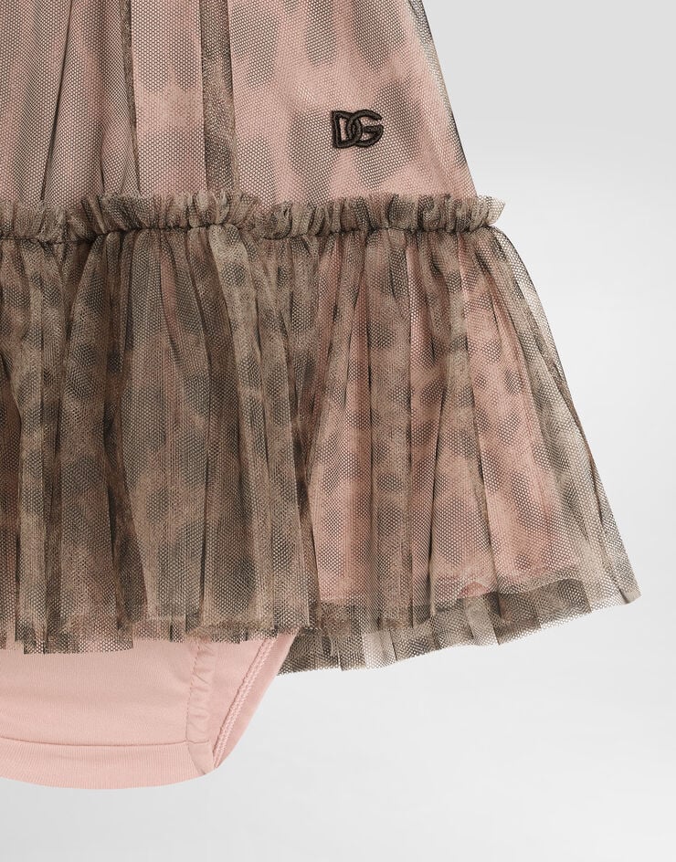 Dolce & Gabbana Leopard-print tulle dress Print L24DO5HSMV5