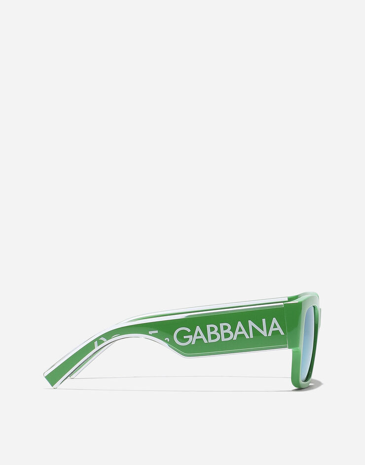 Dolce & Gabbana DNA logo sunglasses Verde VG600JVN1F2