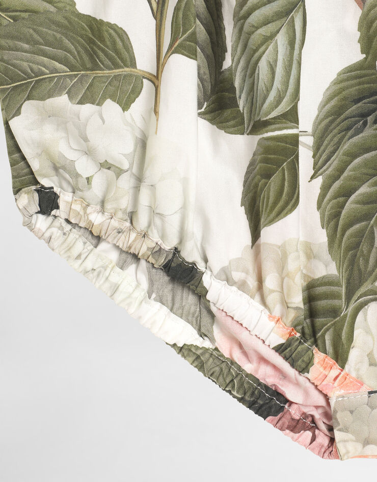 Dolce & Gabbana Hydrangea-print poplin romper Multicolor L22O08HS5UG