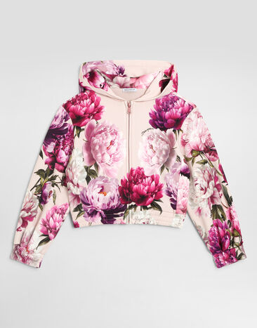 Dolce & Gabbana Peony-print cotton sweatshirt Multicolor L5JWDMG7QWQ