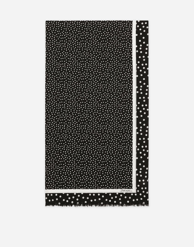 Dolce & Gabbana Cotton sarong with polka-dot print (110x190) Print O4A01JFI5IM