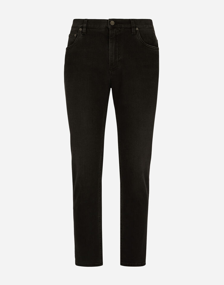 Dolce & Gabbana Loose gray wash stretch jeans Multicolor GYJDADG8HW4