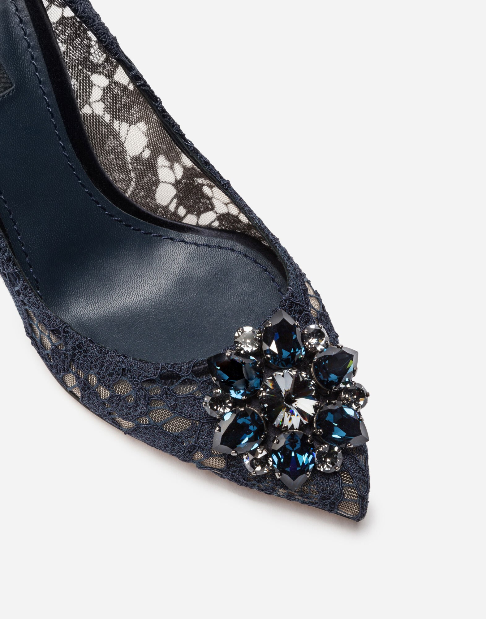 Pump In Taormina Lace With Crystals - Women | Dolce&Gabbana