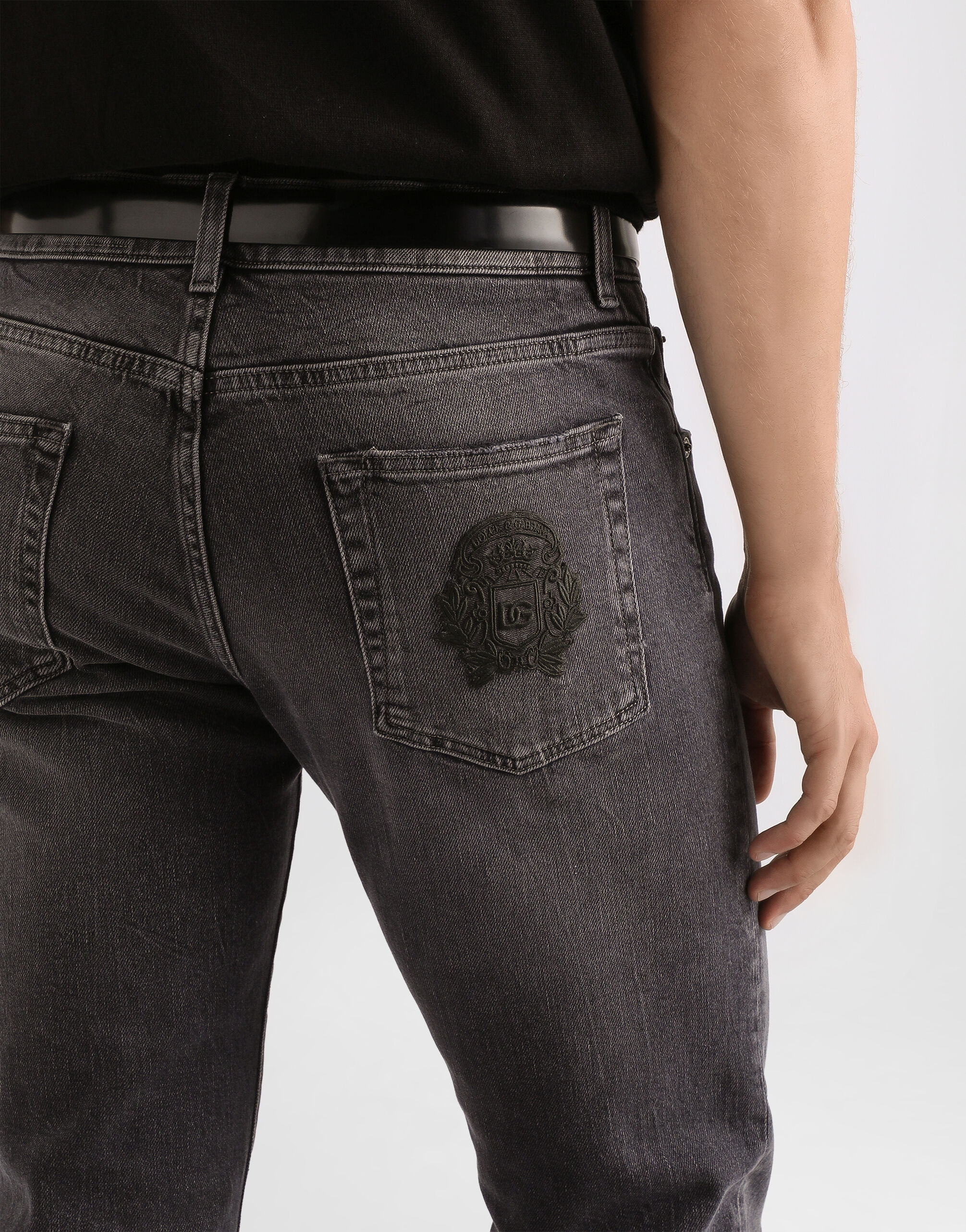 Denim trousers in Multicolor for Men | Dolce&Gabbana®