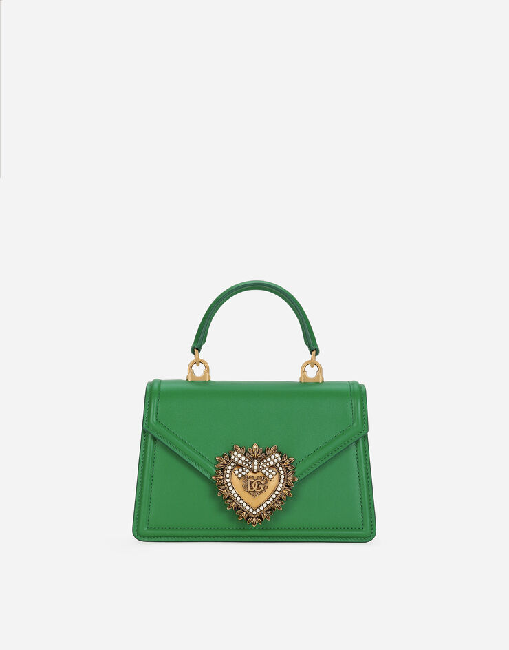 Dolce & Gabbana Маленькая сумка Devotion с короткой ручкой зеленый BB6711AV893