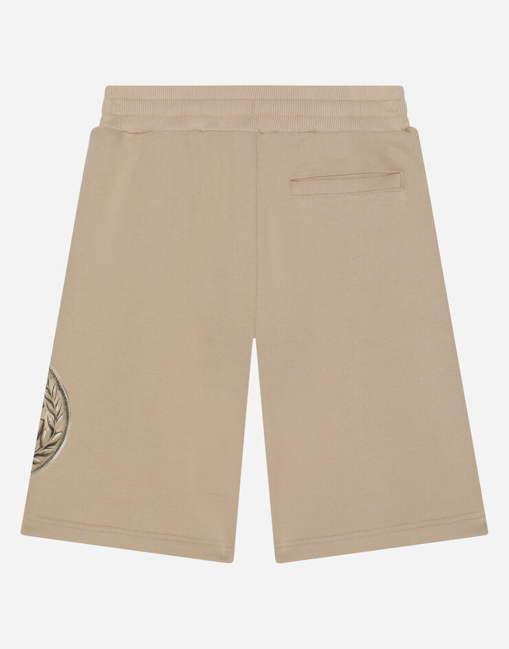 DolceGabbanaSpa Coin-print basket shorts Beige L4JQR4G7KXX