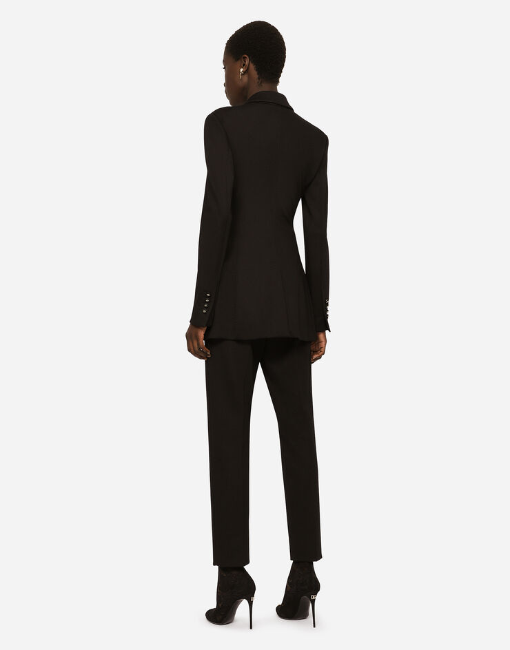 Dolce & Gabbana Milano rib pants Black FTAM2TFUGPN